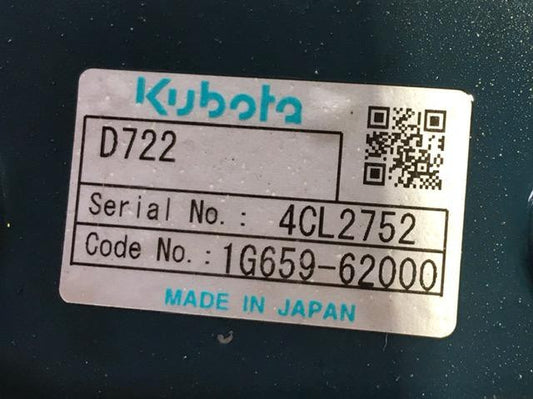 Kubota D722 Engine for Excavator