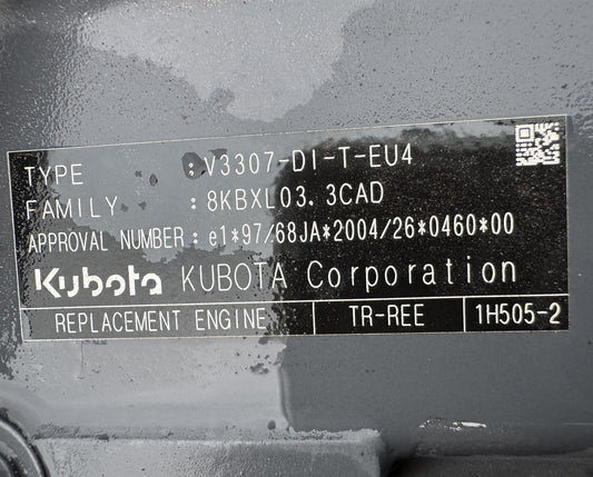 Kubota V3307-DI-T-EU4 Engine