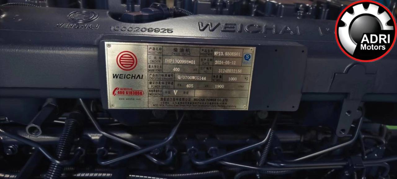 Новий двигун WEICHAI WP13.550E501 першої комплектності