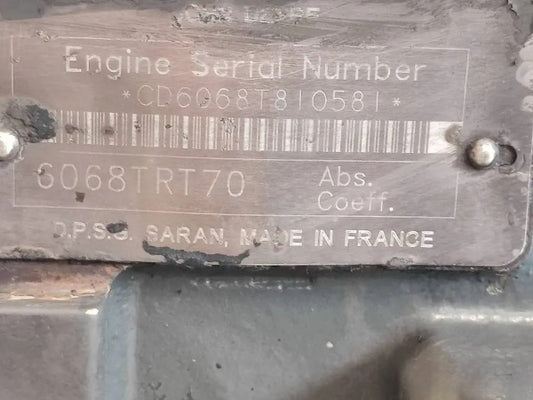 John Deere 6076ARW02 Engine – 7.6L Turbocharged Diesel, Heavy-Duty Power Unit