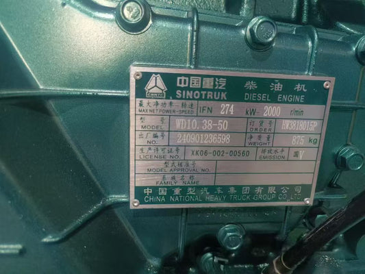 🚛 WD10.38-50 Diesel Engine – First Assembly, Brand New, OEM Quality 🔧