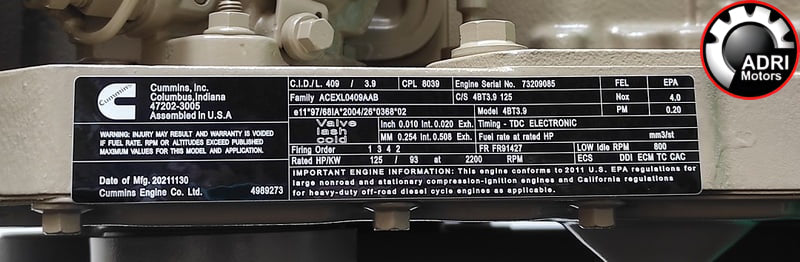 Купити Двигун Cummins 4BT3.9 в Україні