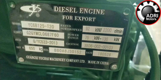 Купити в Україні Двигун Yuchai YC6B160Z-T20 дизель