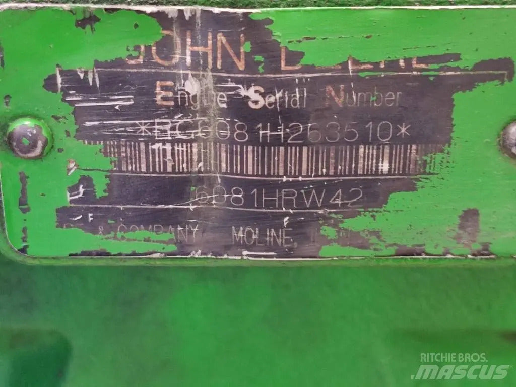 John Deere 6081HRW42 Engine – 8.1L Diesel, Turbocharged, High-Torque Power Unit