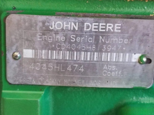 John Deere 4045HL474 Engine – 4.5L Turbocharged Diesel, Reliable Power Unit