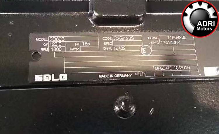 Мотор SD60B для SDLG екскаватора-навантажувача у зборі з навісним обладнанням